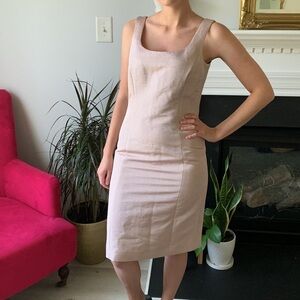 Armani Collezioni Light Pink Sleeveless Pencil Dress‎ size 2 classic career midi